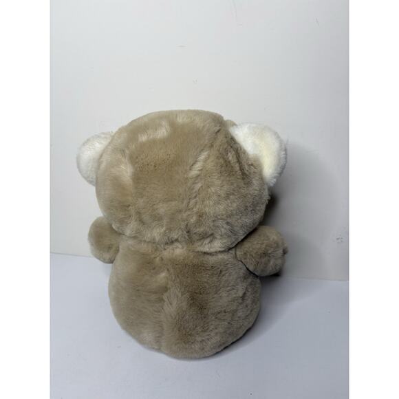 Vintage Yangjee Teddy Bear Plush Beige Tan 14 Inch White Paws Ears Snot - Picture 4 of 10